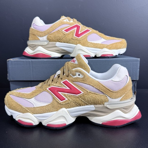 New Balance Other - New Balance 9060 Shoes Men's 10.5 Womens 12 U9060GEA Tan Beige Pink Sneakers